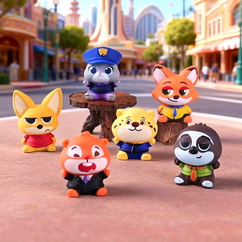 Car Accessories For Decoration - Zootopia resin small figurine car dashboard