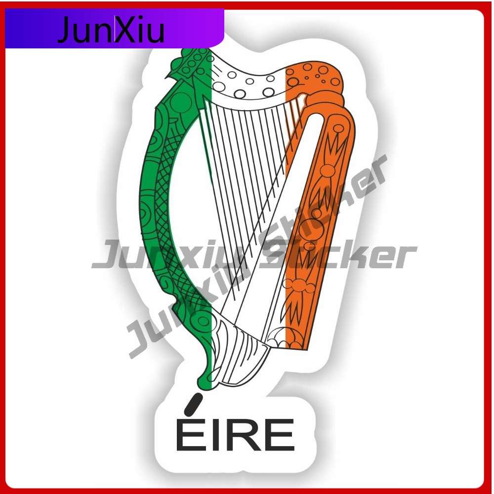 Car Accessories Ireland - Ireland Flag Harp Eire Sign Shield