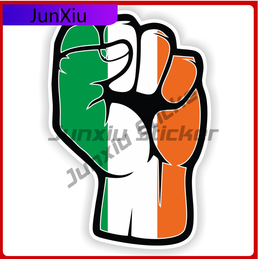Car Accessories Ireland - Ireland Sticker Fist Hand Long Lasting