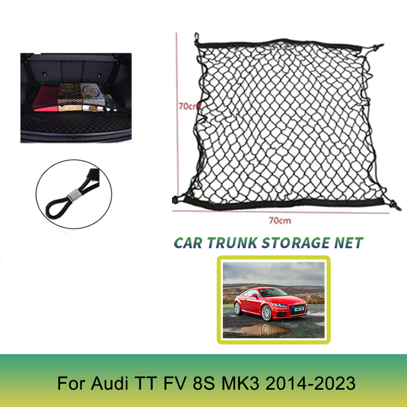 Car Cargo Net Trunk - 4 HooK 70x70 CM Car Trunk