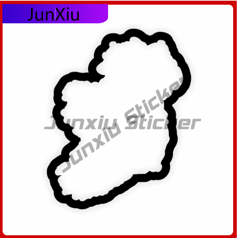 Ireland Outline Sticker High Q - Car Accessories Ireland ulasan dan harga