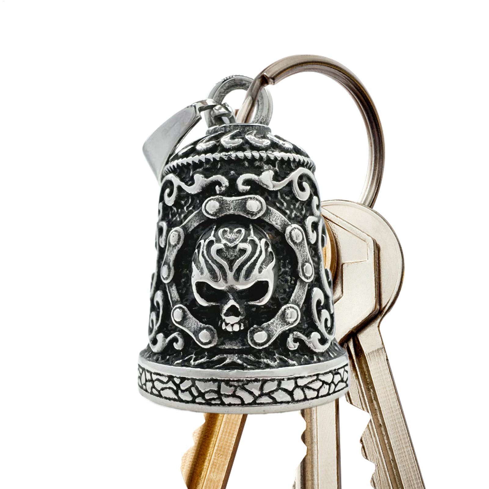 Skull Bell Charm Motorcycle Be - Car Accessories Gifts For Men ulasan dan harga