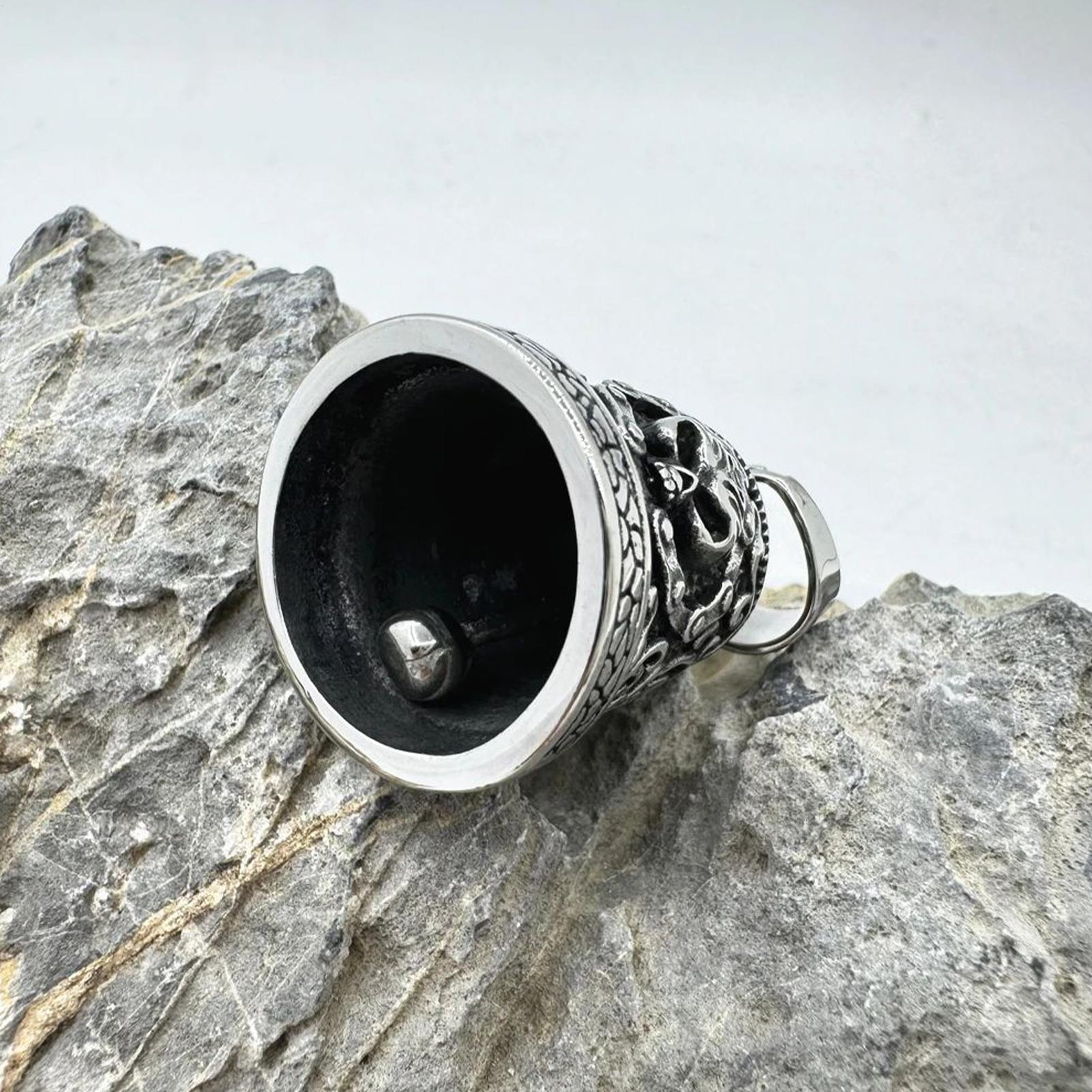 Skull Bell Charm Motorcycle Be - Car Accessories Gifts For Men ulasan dan harga