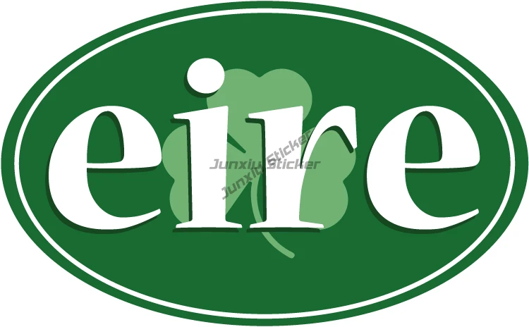 Ireland Flag Luck Clover Badge - Car Accessories Ireland ulasan dan harga