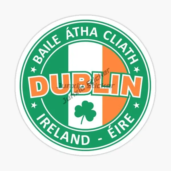 Ireland Flag Luck Clover Badge - Car Accessories Ireland ulasan dan harga