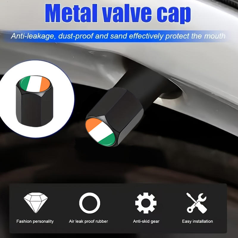 12Pcs Ireland Flag Valve Stem  - Car Accessories Ireland ulasan dan harga