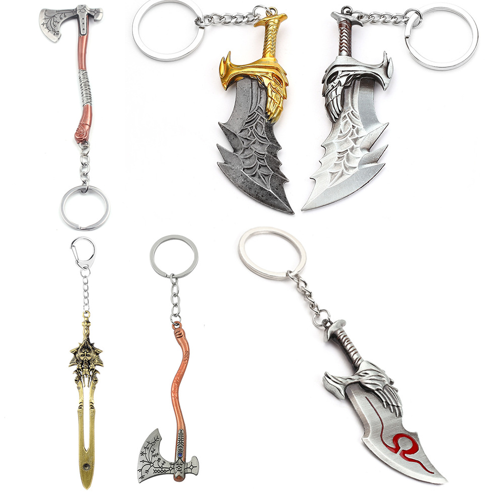 God of War 4 Kratos Sword Keyc - Car Accessories Gifts For Men ulasan dan harga