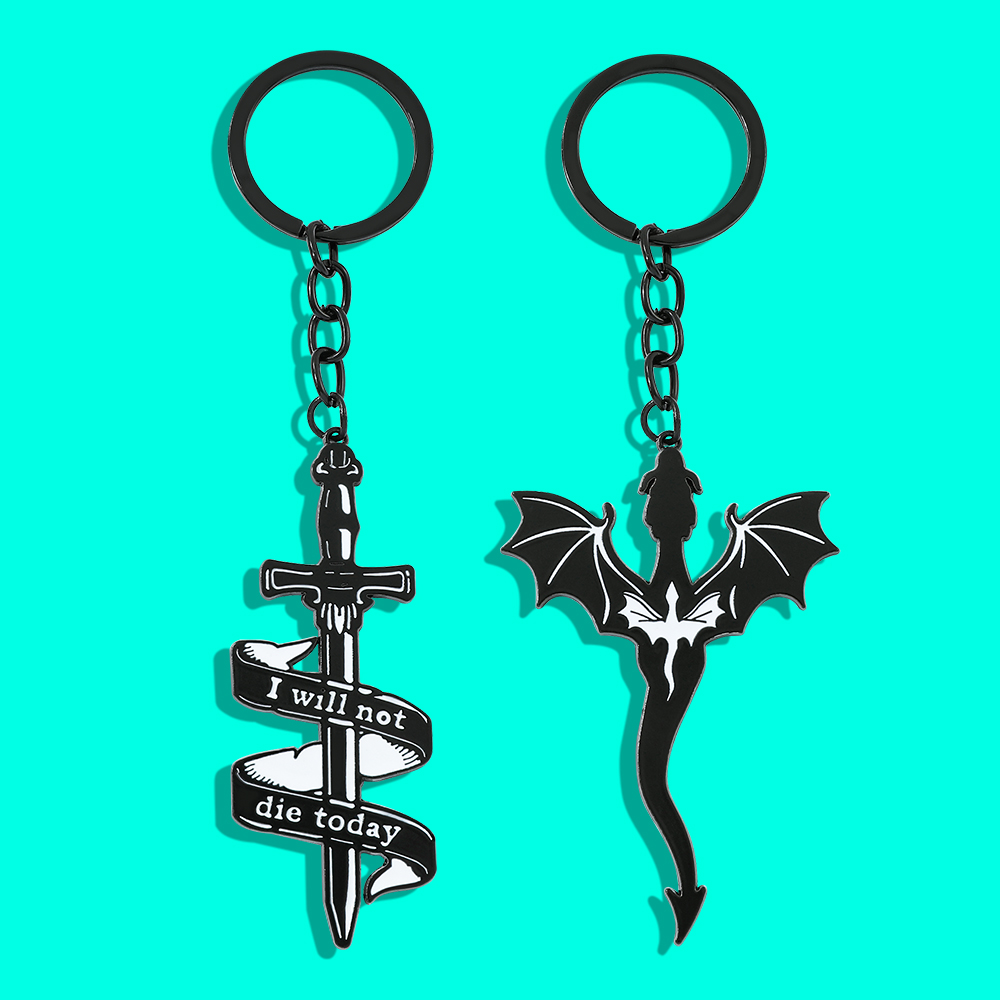 Fourth Wing Black Dragon Keych - Car Accessories Gifts For Men ulasan dan harga