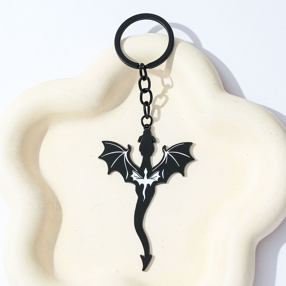 Fourth Wing Black Dragon Keych - Car Accessories Gifts For Men ulasan dan harga