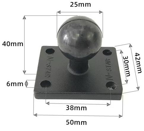 1 Inch Ball Head Motorcycle Ba - Car Accessories Xiaomi ulasan dan harga