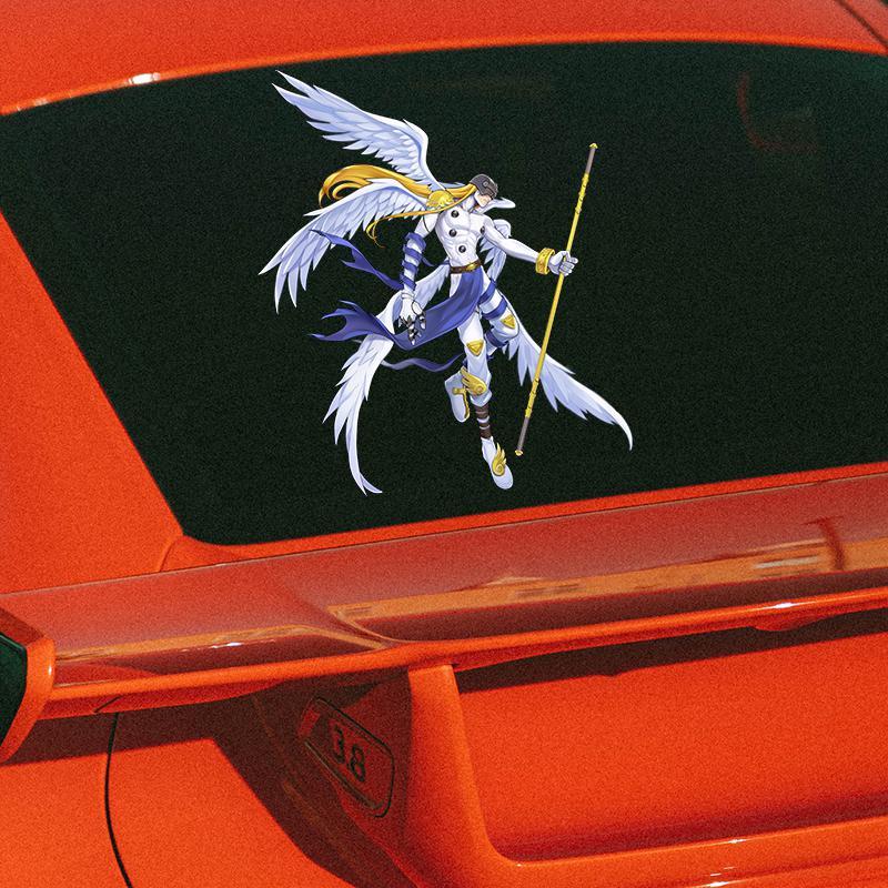 Digimon Car Sticker Cute Fashi - Car Accessories For Decoration ulasan dan harga
