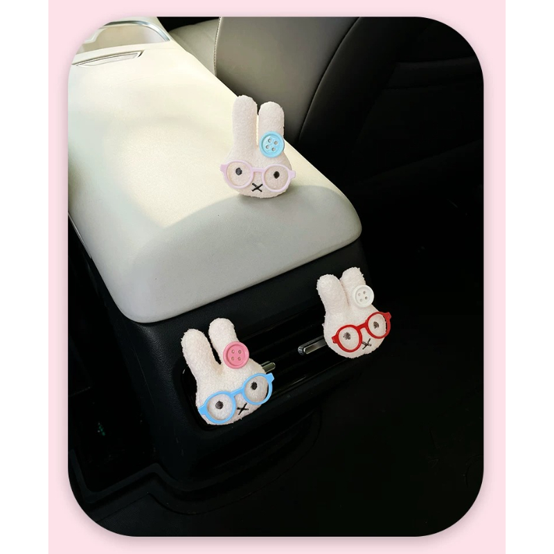 Cute Rabbit with Glasses Car A - Car Air Freshener Vent ulasan dan harga