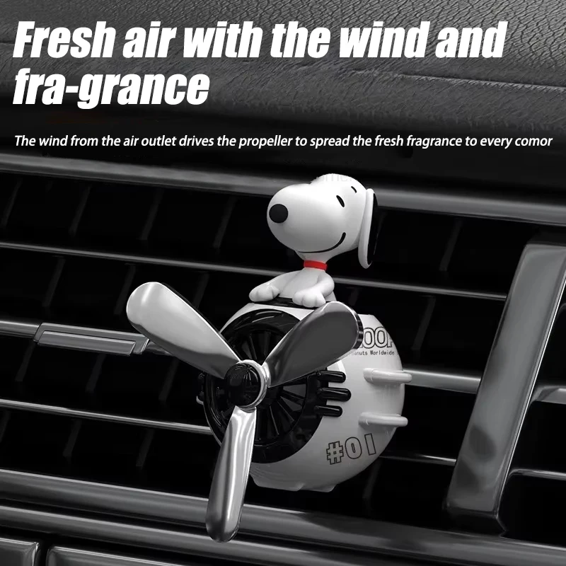 Kawaii Pilot Snoopy Car Aromat - Car Air Freshener Vent ulasan dan harga