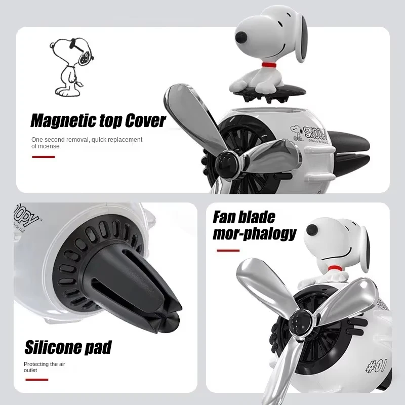 Kawaii Pilot Snoopy Car Aromat - Car Air Freshener Vent ulasan dan harga