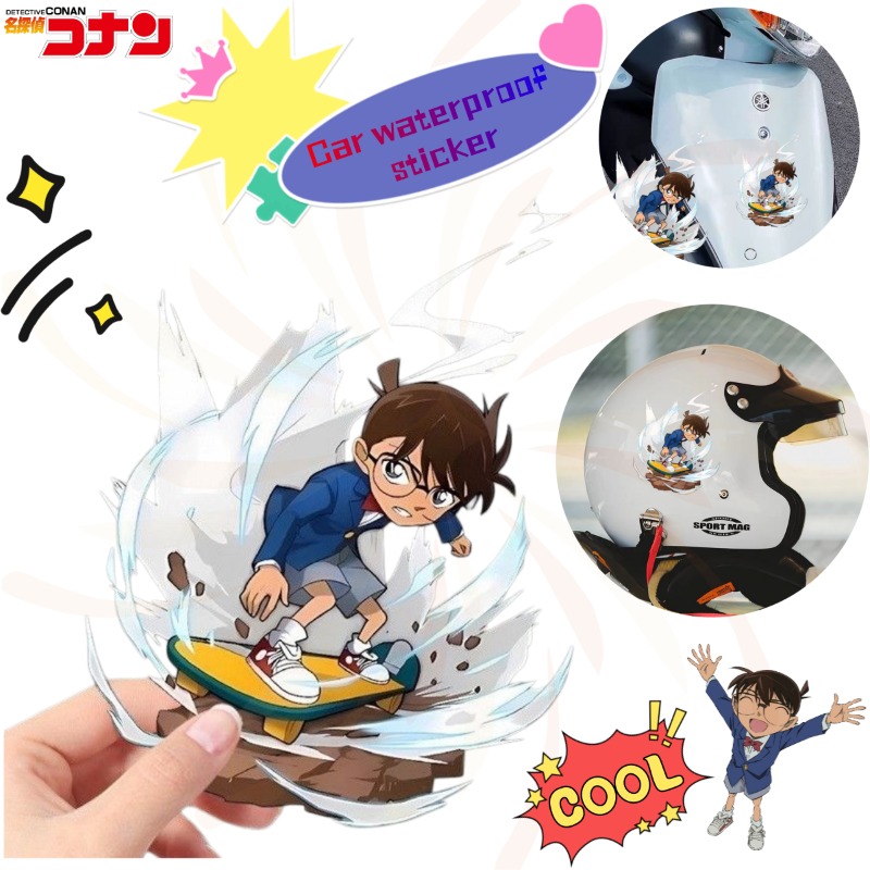 Detective Conan Cartoon Skateb - Car Accessories For Decoration ulasan dan harga