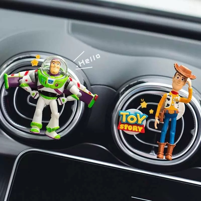 Disney Toy Story Woody Buzz Li - Car Air Freshener Vent ulasan dan harga
