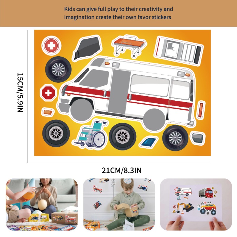 8Sheets Engineering Vehicle St - Car Accessories Girl ulasan dan harga