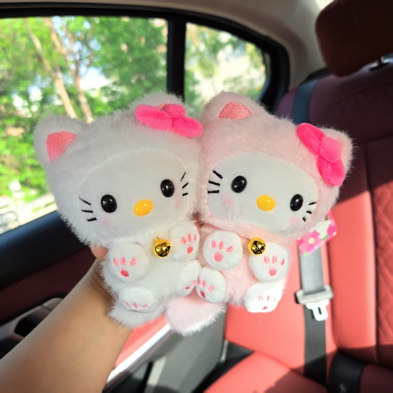 Kawaii HelloKitty Bell Cat Pen - Car Accessories For Decoration ulasan dan harga